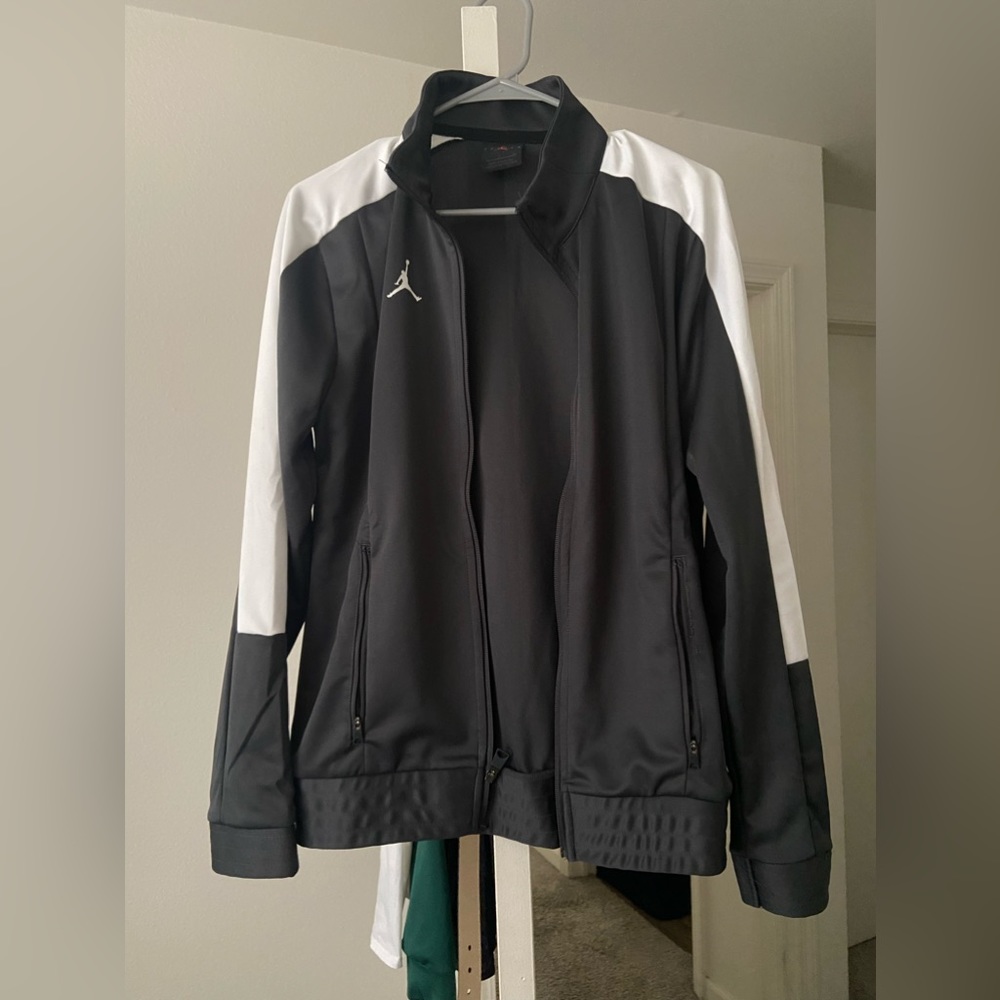 Air Jordan Grey Full-Zip Up Jacket